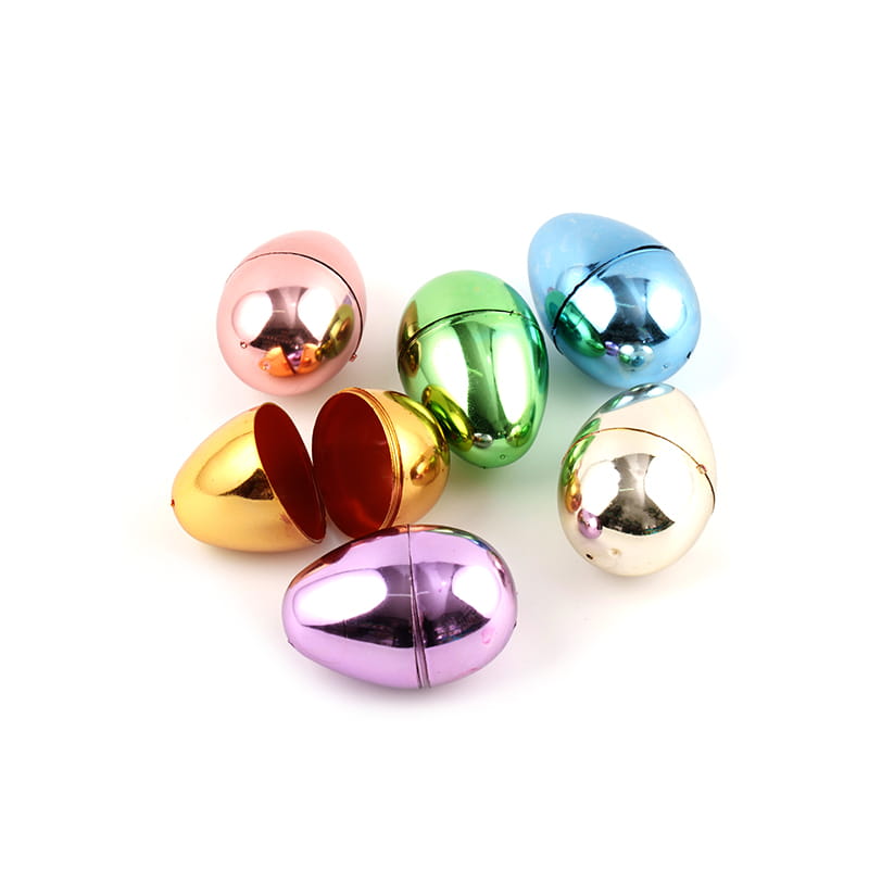 電気めっきイースターエッグプラスチックおもちゃ